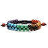 Chakra Energy Armband von Uniqal – handgefertigt aus Karneol, Tigerauge, Aventurin, Türkis, Lapislazuli und Amethyst, harmonisches Farbenspiel für Balance und Stil